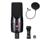 Microfone condensador sE Electronics X1 Um pacote com filtro Pop