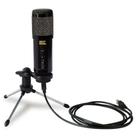 Microfone Condensador SKP com Suporte, USB, Plug and Play, Preto - PODCAST400U Microfone Condensador SKP com Suporte, USB, Plug and Play, Preto - PODCAST400U