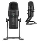 Microfone Condensador Vocalizer Pro Pcyes Com 4 Padrões De Captação Cabo Type-C Para USB Controladora De Mute E Volume