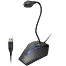 Microfone de computador USB CMTECK omnidirecional com botão de mudo