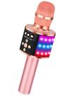 Microfone de karaokê BONAOK Bluetooth Wireless Q78 com LED rosa