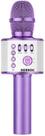 Microfone de karaokê BONAOK sem fio Bluetooth Q37 roxo claro