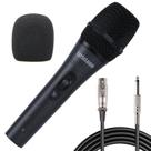 Microfone de karaokê LyriCloom Professional com fio preto