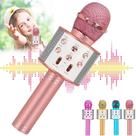 Microfone de karaokê ZZLWAN, brinquedos infantis para meninas de 3 a 10 anos