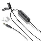 Microfone de lapela Boya BY-M1S para câmeras, smartphones, computadores e gravadores de áudio