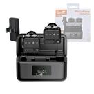 Microfone de Lapela Conector Duplo com Redução de Ruído e Case de Carregamento Eletromex EL-1852