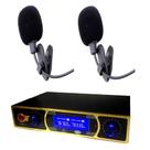 Microfone de Lapela Duplo Sem Fio Profissional Alta Qualidade e Performance 51302P