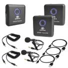 Microfone De Lapela Duplo Sem Fio Ultra-compacto Para Celulares E Câmeras - Greika Wm200 Microfone De Lapela Duplo Sem Fio Ultra-compacto Para Celulares E Câmeras - Greika Wm200