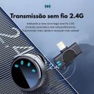 Microfone de Lapela Duplo Sem Fio VTR Electronics 2.4GHz para iPhone e Android