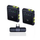 Microfone de Lapela Duplo Tx Tipo C Bluetooth Profissional