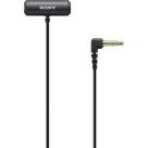 Microfone de lapela estéreo compacto sony ecm-lv1 3,5 mm