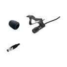 Microfone De Lapela Miniatura Preto 3.5mm Com Clipe De Metal E Protetor De Vento Para Sistema Sem