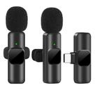 Microfone de lapela portátil áudio e vídeo hd