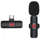 Microfone de Lapela Redragon Athan, Wireless, USB Tipo-C, Preto