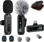 Microfone de lapela sem fio ABYLFE para iPhone e Android