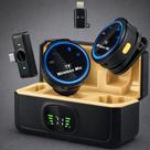 Microfone de Lapela Sem Fio Bluetooth Kit 2 Microfonones Abafamento de Ruído Até 10 Horas Microfone de Lapela Sem Fio Bluetooth Kit 2 Microfonones Abafamento de Ruído Até 10 Horas