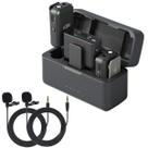 Microfone de lapela sem fio DJI Mic (2 TX + 1 RX) com alcance de 250 m