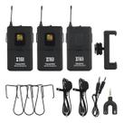 Microfone De Lapela Sem Fio Duplo Xtuga Cm4 Uhf Live Preto