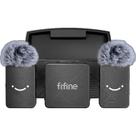 Microfone de Lapela Sem Fio Fifine M9 Duplo 2.4GHz 48kHz USBC iPhone Android Câmera Preto Microfone de Lapela Sem Fio Fifine M9 Duplo 2.4GHz 48kHz USBC iPhone Android Câmera Preto