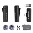 Microfone de lapela sem fio NearStream AWM10T-Plus para iPhone/Android