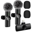 Microfone de lapela sem fio Nefuo para iPhone, pacote 2