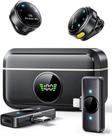 Microfone de lapela sem fio para iPhone/Android Suphyee, microfones de lapela com Lightning/USB-C Microfone de lapela sem fio para iPhone/Android Suphyee, microfones de lapela com Lightning/USB-C