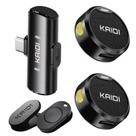 Microfone De Lapela Sem fio Profissional Duplo Tipo C Premium Redondo Micro Wireless Smart