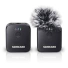 Microfone de lapela sem fio SONICAKE 2,4 GHz 50 m, alcance 10 h