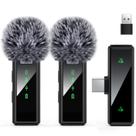Microfone de Lapela Sem Fio VEZQUA USB-C - Compatível com PC e Android