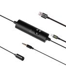 Microfone de lapela simples,recarregável,smartphone/câmera,6m,Omnidirecional