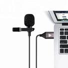 Microfone de lapela,USB,2 m,Omnidirectional,condensador de eletreto,c/ bag