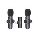 Microfone de Lapela Wireless para iPhone - 2 Unidades - Tomate MT-2218
