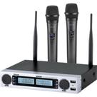 Microfone de Mão Duplo Vokal VLR-502 Cromado Microfone de Mão Duplo Vokal VLR-502 Cromado