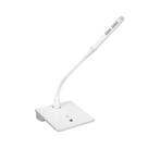 Microfone de mesa gooseneck branco MSF-460-W - TSI