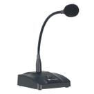 Microfone De Mesa Gooseneck Com Haste Flexível 30cm Para Pulpito Igreja Palestra