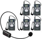Microfone de ouvido sem fio Retekess TR503 com 5 receptores PR13 Microfone de ouvido sem fio Retekess TR503 com 5 receptores PR13