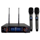 Microfone Digital Duplo Sem Fio KADOSH K-492M - AC1828