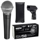 Microfone Dinâmico Cardioide Shure Sm58lc Com Cachimbo Capa Microfone Dinâmico Cardioide Shure Sm58lc Com Cachimbo Capa