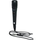 Microfone Dinâmico com Fio P10 Cabo 1 Metro para Karaokê e Caixa de Som Knup KP-M0001 Preto