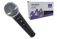 Microfone Dinâmico De Metal MXT M-58 Preto Cabo 3m
