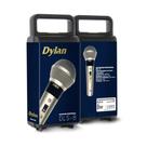 Microfone dinamico dylan dls8 c/cabo 3m champanhe
