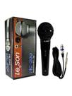 Microfone Dinamico Preto Brilhante Mc200