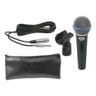 Microfone Dinâmico Pro Mxt Btm58A Estojo e Cabo 4m Cachimbo