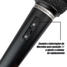 Microfone Dinâmico Profissional com Cabo de 4 Metros Tomate MT-1013