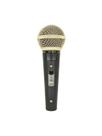 Microfone Dinamico Profissional Leson SM58 Plus Preto