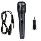 Microfone Dinâmico Profissional para caixa de Som Amplificada + Cabo P2 E P10