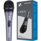 Microfone Dinâmico Sennheiser e825 S Cardioide Chave ON-OFF
