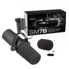 Microfone Dinâmico Vocal Para Estúdio Shure Sm7b Cor Preto