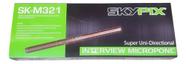 Microfone Direcional Shotgun Skypix 321a Condensador Coral Cor Preto