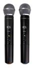 Microfone Duplo Bastão Sem Fio Kds-w382m Uhf Xlr Kadosh Cor Preto Microfone Duplo Bastão Sem Fio Kds-w382m Uhf Xlr Kadosh Cor Preto